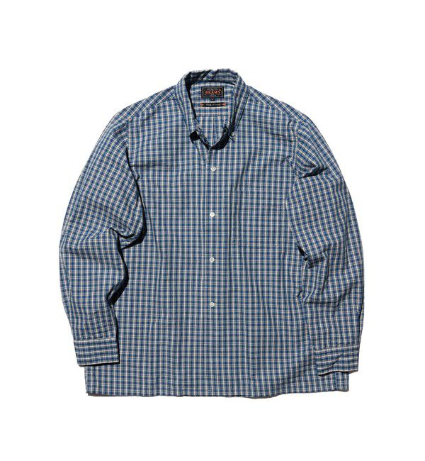 BEAMS PLUS「Open B.D. Indigo Dobby Plaid」|シャツ・ブラウス|
