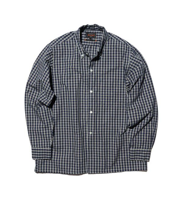 BEAMS PLUS「Open B.D. Indigo Dobby Plaid」|シャツ・ブラウス|