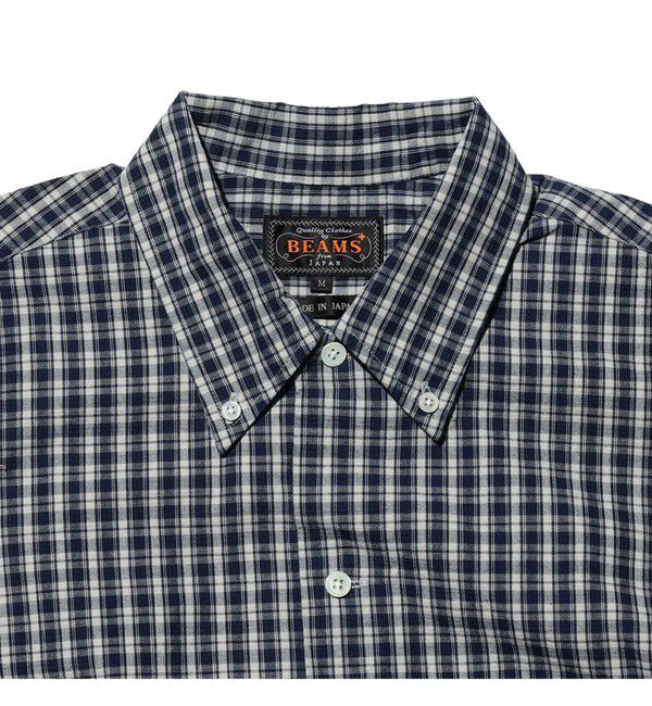 BEAMS PLUS「Open B.D. Indigo Dobby Plaid」|シャツ・ブラウス|