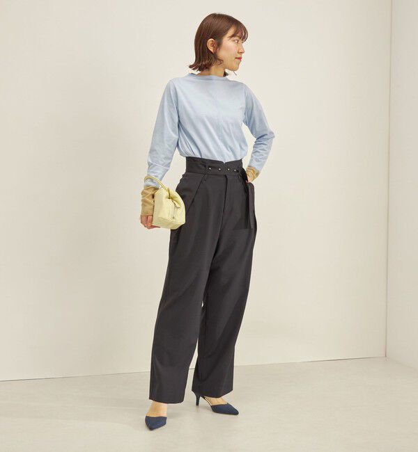 SHIPS for women「Paulo Oliveira ベルト タック パンツ ◇」|その他|