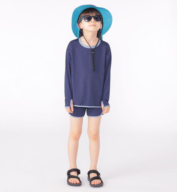 SHIPS KIDS「SHIPS KIDS:90～130cm / 無地 スイム ボクサー ショーツ」|ショーツ|
