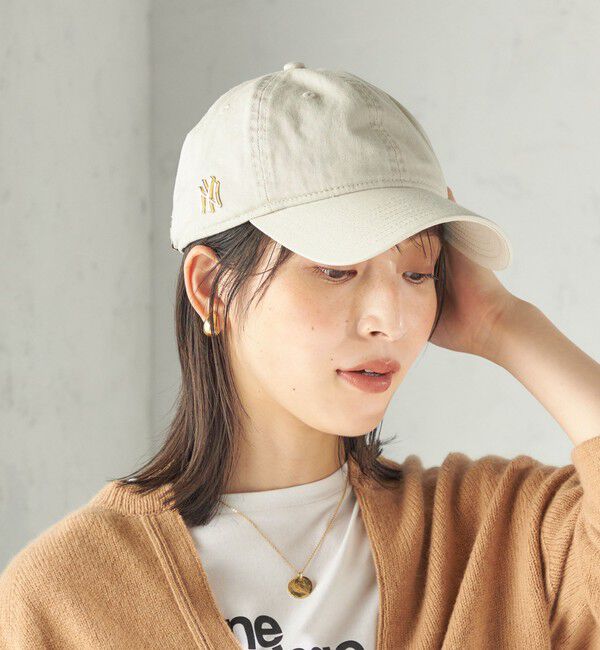 SHIPS for women「【SHIPS別注】NEW ERA:ピンズ付 キャップ」|キャップ・キャスケット|ベージュ