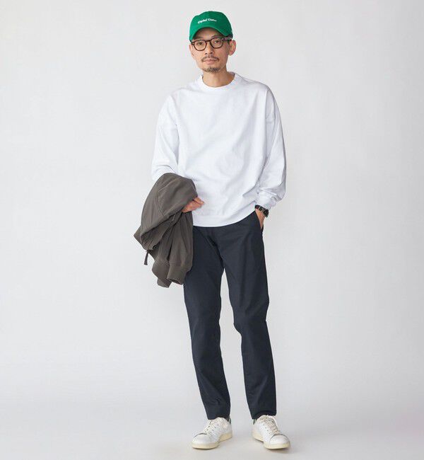 SHIPS「SHIPS: 〈MADE IN JAPAN〉スビンギザ コットン ロングスリーブ Tシャツ」|Tシャツ・カットソー|
