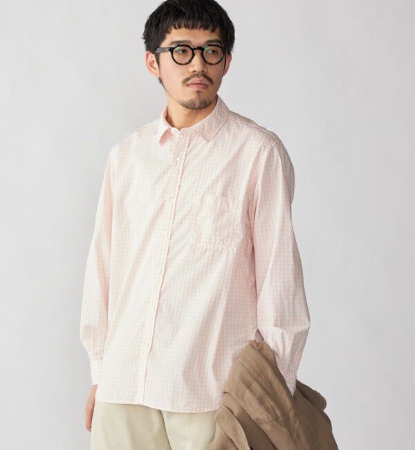 SHIPS「SHIPS: 〈MADE IN JAPAN〉ハイカウント ワッシャー レギュラーカラーシャツ」|シャツ・ブラウス|