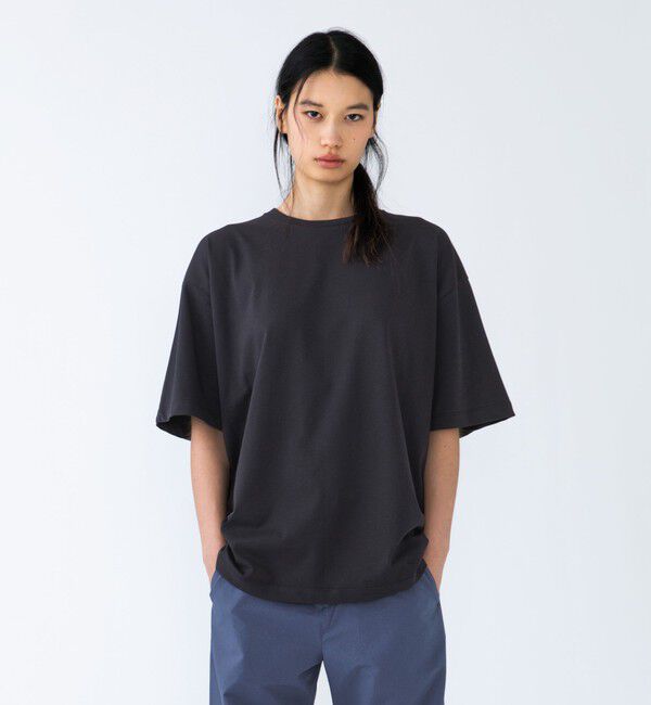SHIPS「City Ambient Products: オーバーサイズ リラックス ボックス Tシャツ」|Tシャツ・カットソー|ブラック