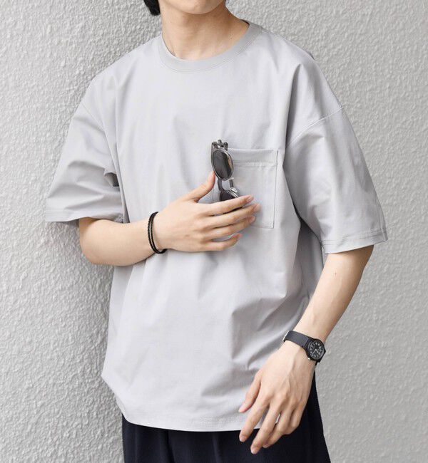 SHIPS any「【WEB限定】SHIPS any:〈吸水速乾/UVカット〉3点セットアップ Tシャツ+カーディガン+パンツ◇」|Tシャツ・カットソー|