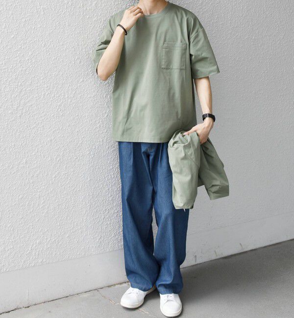SHIPS any「【WEB限定】SHIPS any:〈吸水速乾/UVカット〉3点セットアップ Tシャツ+カーディガン+パンツ◇」|Tシャツ・カットソー|