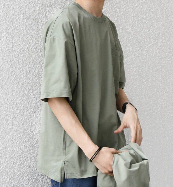 SHIPS any「【WEB限定】SHIPS any:〈吸水速乾/UVカット〉3点セットアップ Tシャツ+カーディガン+パンツ◇」|Tシャツ・カットソー|