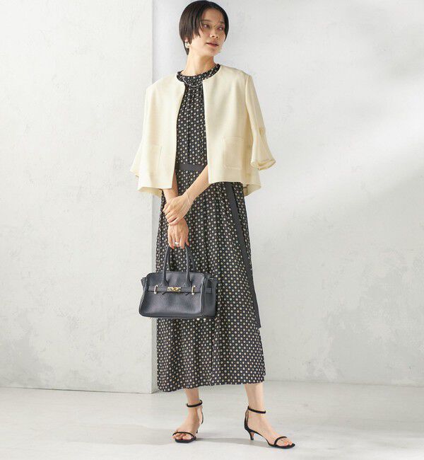 SHIPS for women「〈手洗い可能〉プリント カッセン ノースリーブ ワンピース」|ワンピース|