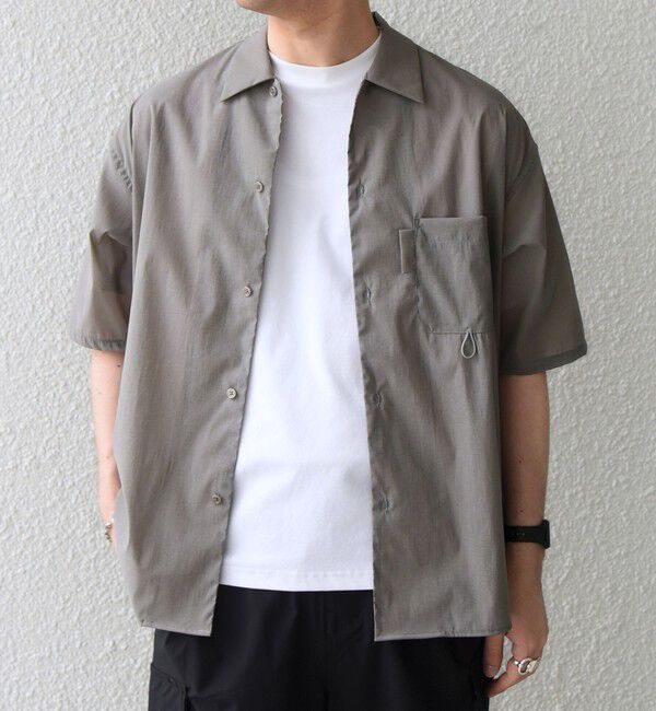 SHIPS any「SHIPS any:〈接触冷感/UVカット〉VEILICE レギュラーカラー ポケット シャツ(セットアップ対応)◇」|シャツ・ブラウス|