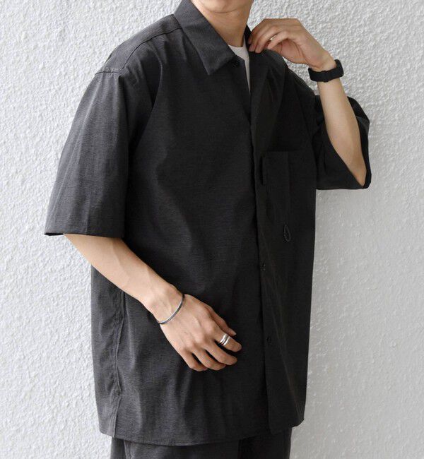 SHIPS any「SHIPS any:〈接触冷感/UVカット〉VEILICE レギュラーカラー ポケット シャツ(セットアップ対応)◇」|シャツ・ブラウス|