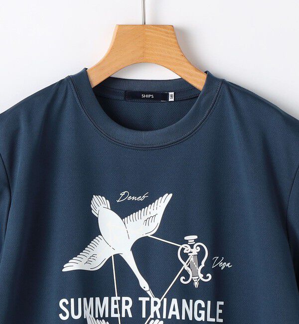 SHIPS KIDS「SHIPS KIDS:140～160cm /〈接触冷感/吸水速乾〉サマー トライアングル  Tシャツ」|Tシャツ・カットソー|