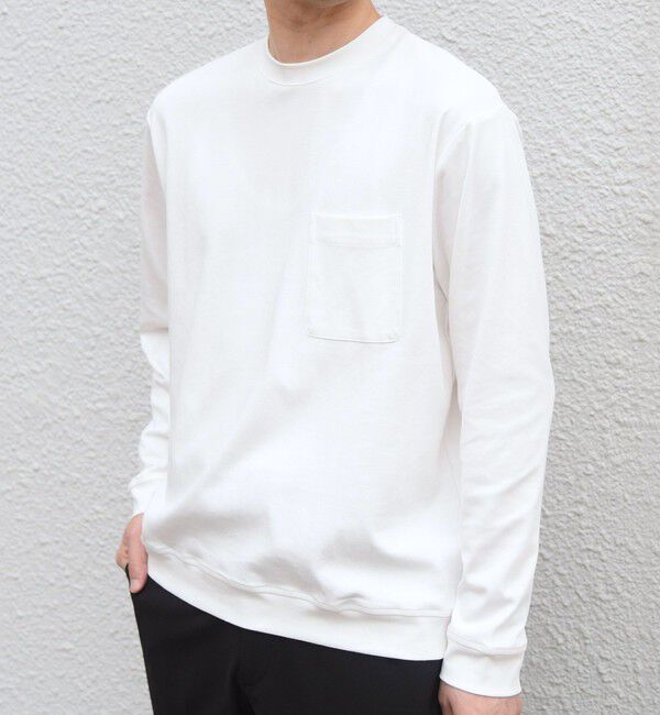 SHIPS any「SHIPS any:〈接触冷感/UVカット〉ソフト スムース リラックス ポケット Tシャツ◇」|Tシャツ・カットソー|