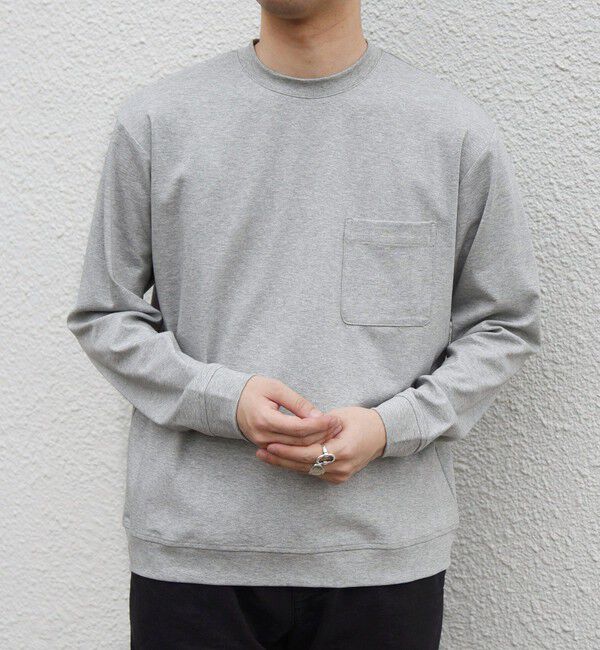 SHIPS any「SHIPS any:〈接触冷感/UVカット〉ソフト スムース リラックス ポケット Tシャツ◇」|Tシャツ・カットソー|