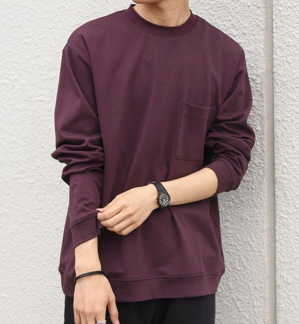 SHIPS any「SHIPS any:〈接触冷感/UVカット〉ソフト スムース リラックス ポケット Tシャツ◇」|Tシャツ・カットソー|
