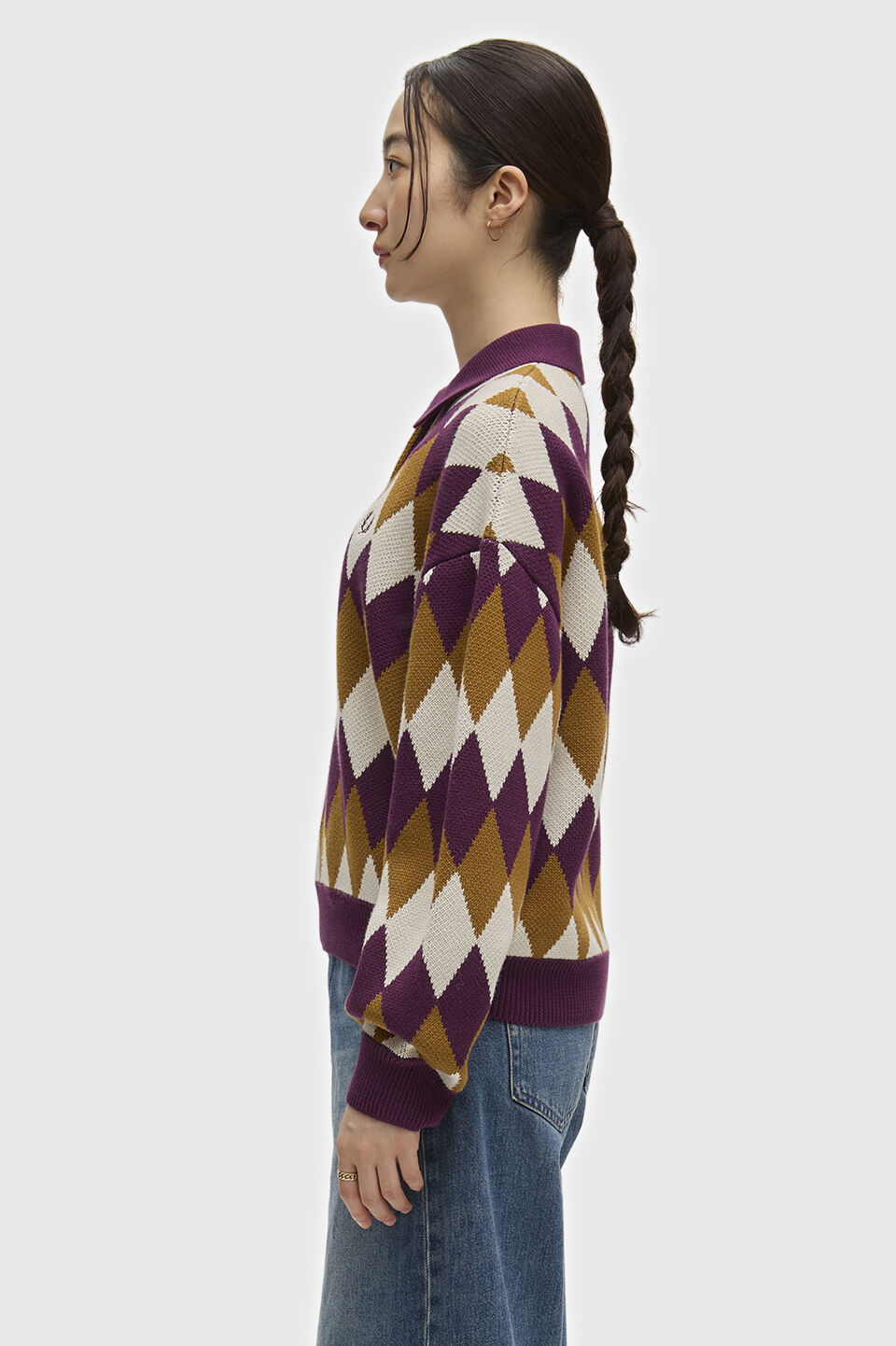 FRED PERRY 「FRED PERRY／DIAMOND JACQUARD KNITTED SHIRT／ダイヤモンドジャカードニットポロシャツ」|ポロシャツ|