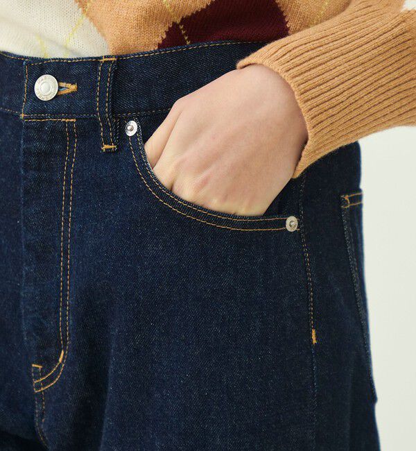 MACPHEE「コットンデニム ストレートパンツ」|デニム|