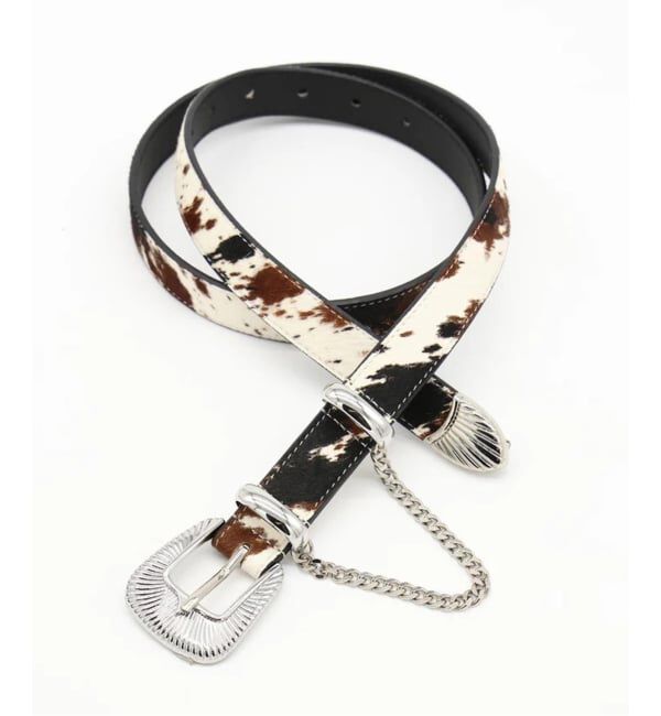 JOINT WORKS「JIEDA / ジエダ HAIRCALF WESTERN BELT」|ベルト|キャメル