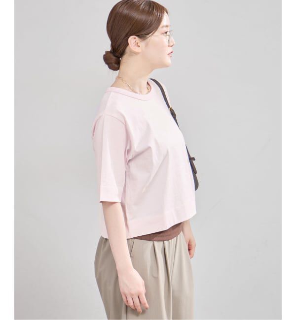 IENA「《追加》クロップドTシャツ」|Tシャツ・カットソー|