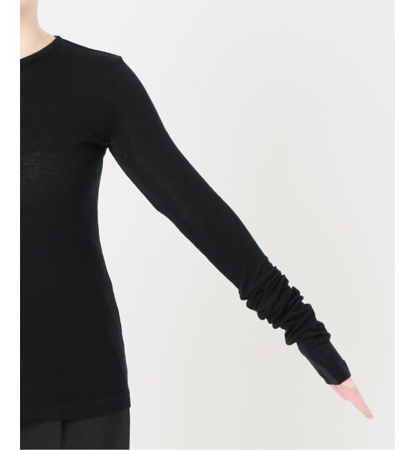 VERMEIL par iena「《予約》INSCRIRE アンスクリア Wool Fraise Zip up Tee」|Tシャツ・カットソー|
