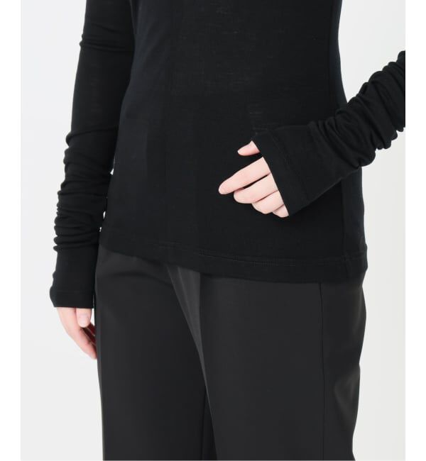 VERMEIL par iena「《予約》INSCRIRE アンスクリア Wool Fraise Zip up Tee」|Tシャツ・カットソー|