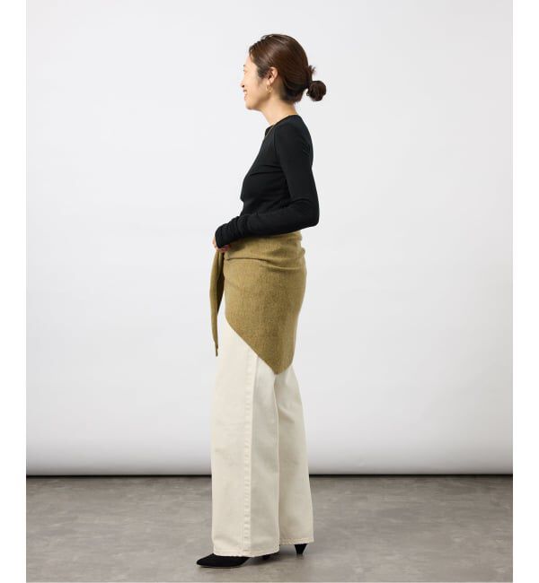 VERMEIL par iena「《予約》INSCRIRE アンスクリア Wool Fraise Zip up Tee」|Tシャツ・カットソー|