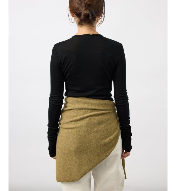 VERMEIL par iena「《予約》INSCRIRE アンスクリア Wool Fraise Zip up Tee」|Tシャツ・カットソー|