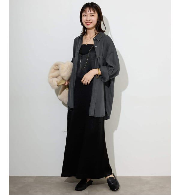 SLOBE IENA「《シリーズあり/セットアップ可/追加》製品染めシャツ」|シャツ・ブラウス|