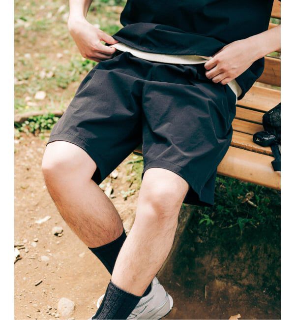 EDIFICE「【EDIFICE ALL-DAY SETUPシリーズ】2点セット プルオーバー Tシャツ&ショーツ」|シャツ・ブラウス|