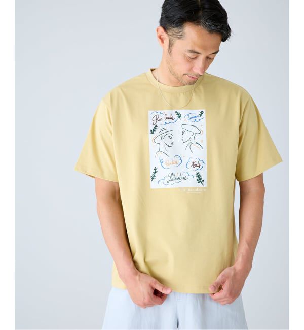 EDIFICE「LES DEUX MAGOTS (ドゥマゴ)  アートTシャツ」|Tシャツ・カットソー|