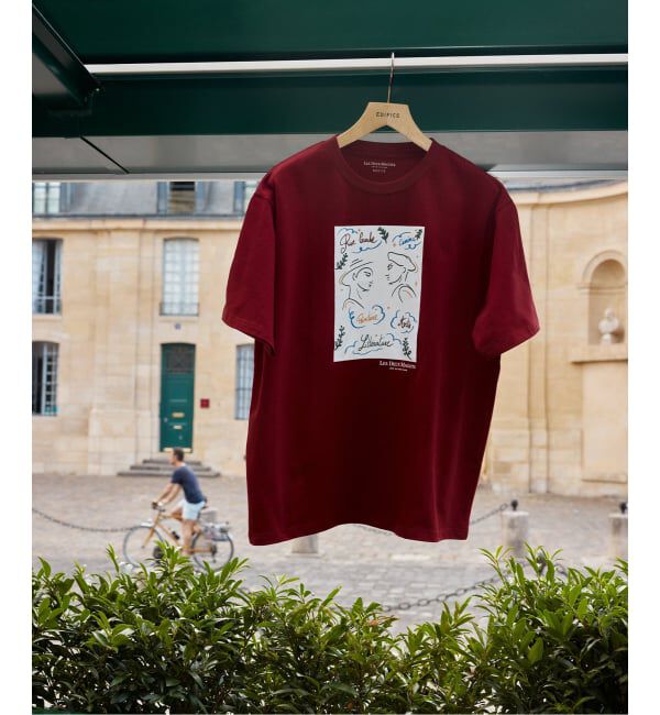 EDIFICE「LES DEUX MAGOTS (ドゥマゴ)  アートTシャツ」|Tシャツ・カットソー|