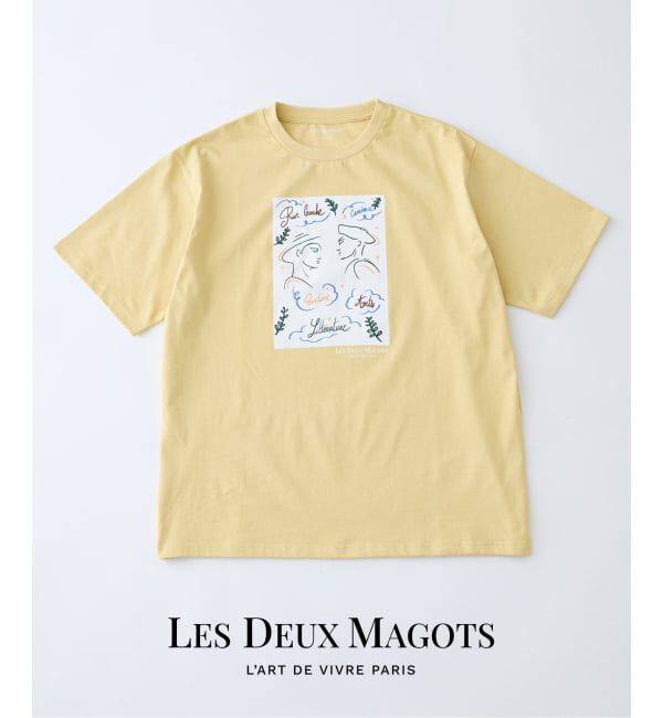 EDIFICE「LES DEUX MAGOTS (ドゥマゴ)  アートTシャツ」|Tシャツ・カットソー|