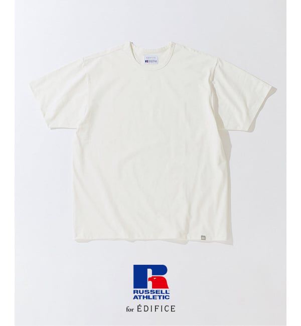 EDIFICE「RUSSELL ATHLETIC（ラッセル アスレティック）別注Tシャツ」|Tシャツ・カットソー|ホワイト
