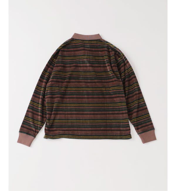 JOURNAL STANDARD relume「《予約》ベロア ボーダー ポロシャツ」|ポロシャツ|