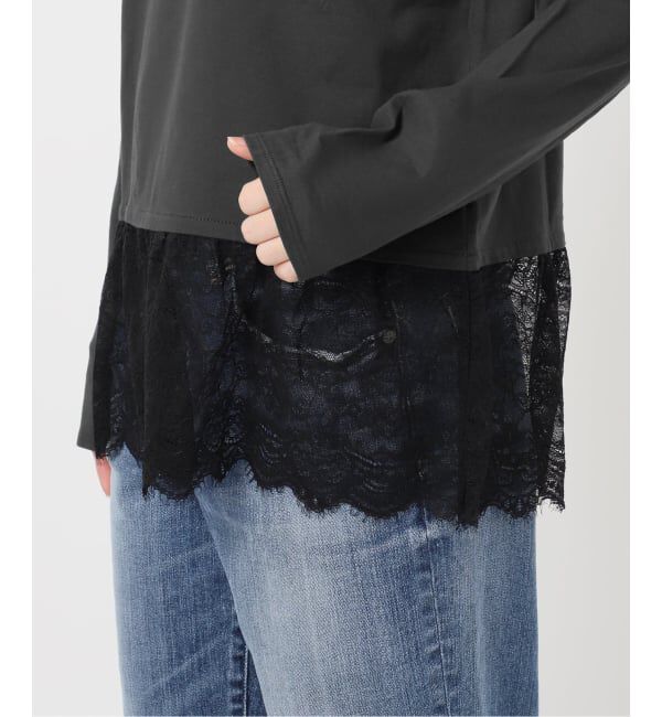 Spick and Span「レースドッキングレイヤードカットソー」|Tシャツ・カットソー|