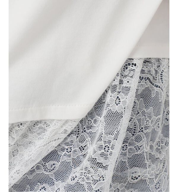Spick and Span「レースドッキングレイヤードカットソー」|Tシャツ・カットソー|