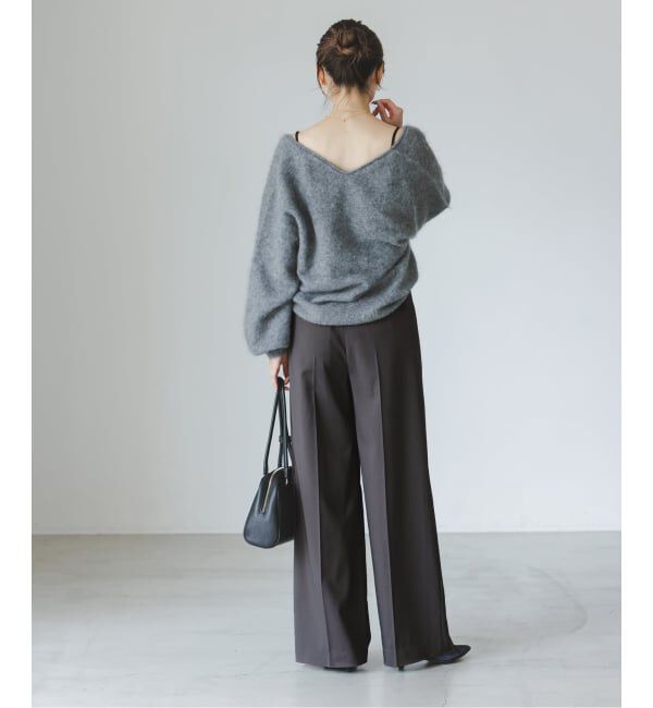 NOBLE「《追加》エステルツイルストレッチスラックスパンツ」|スラックス|