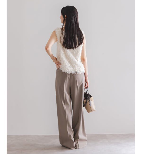 NOBLE「《追加》エステルツイルストレッチスラックスパンツ」|スラックス|