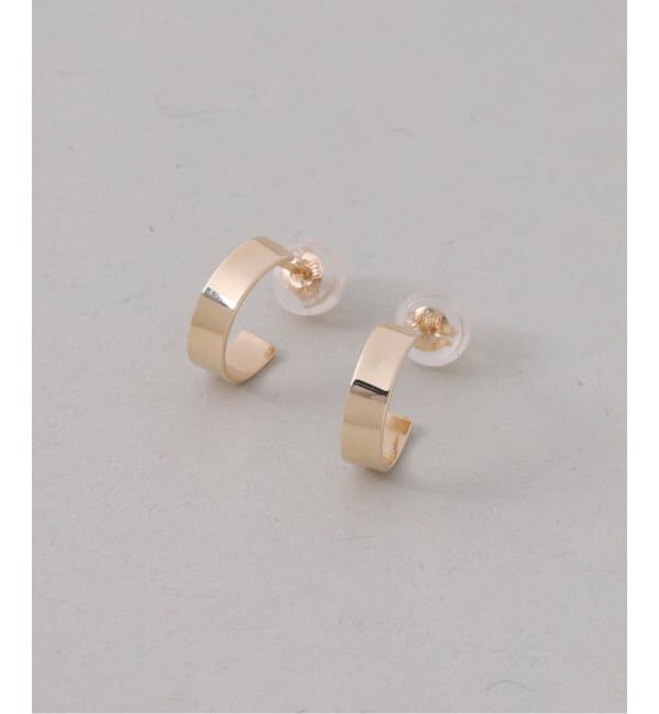 Lilas by Spick&Span「《予約》フラット10mmピアス K10（両耳）」|ピアス|