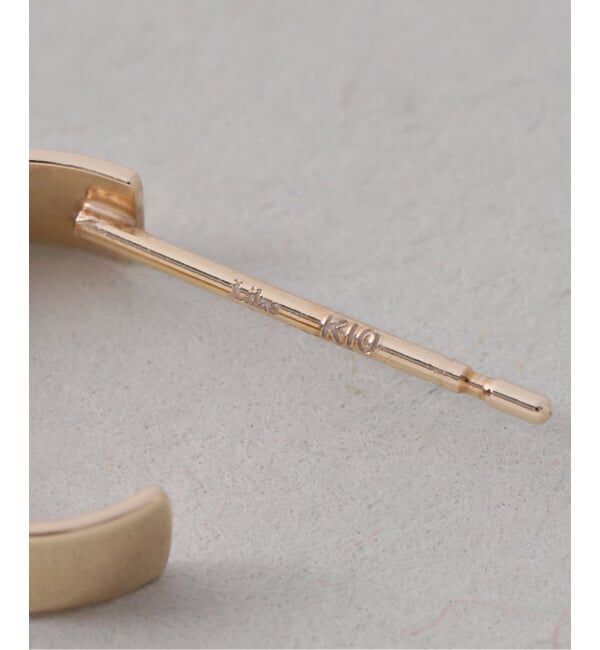 Lilas by Spick&Span「《予約》フラット10mmピアス K10（両耳）」|ピアス|