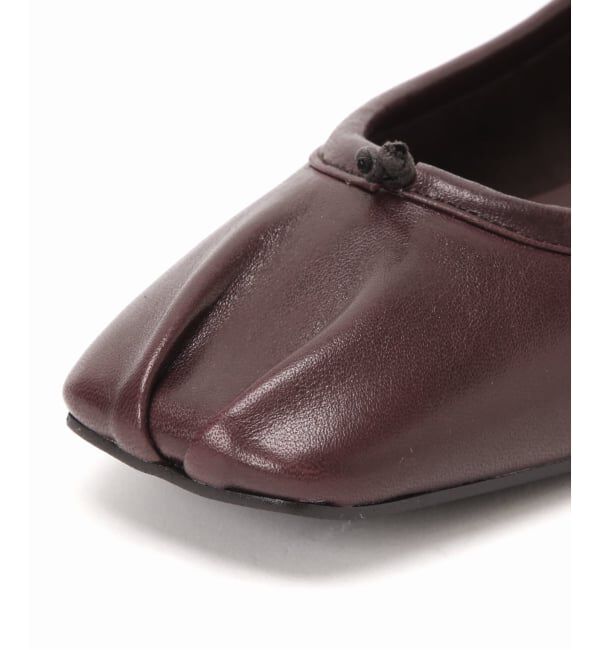 GRISE「《追加/WEB+一部店舗限定》GRISEレザースクエアプリーツフラット」|その他|