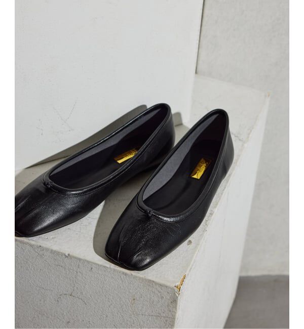 GRISE「《追加/WEB+一部店舗限定》GRISEレザースクエアプリーツフラット」|その他|