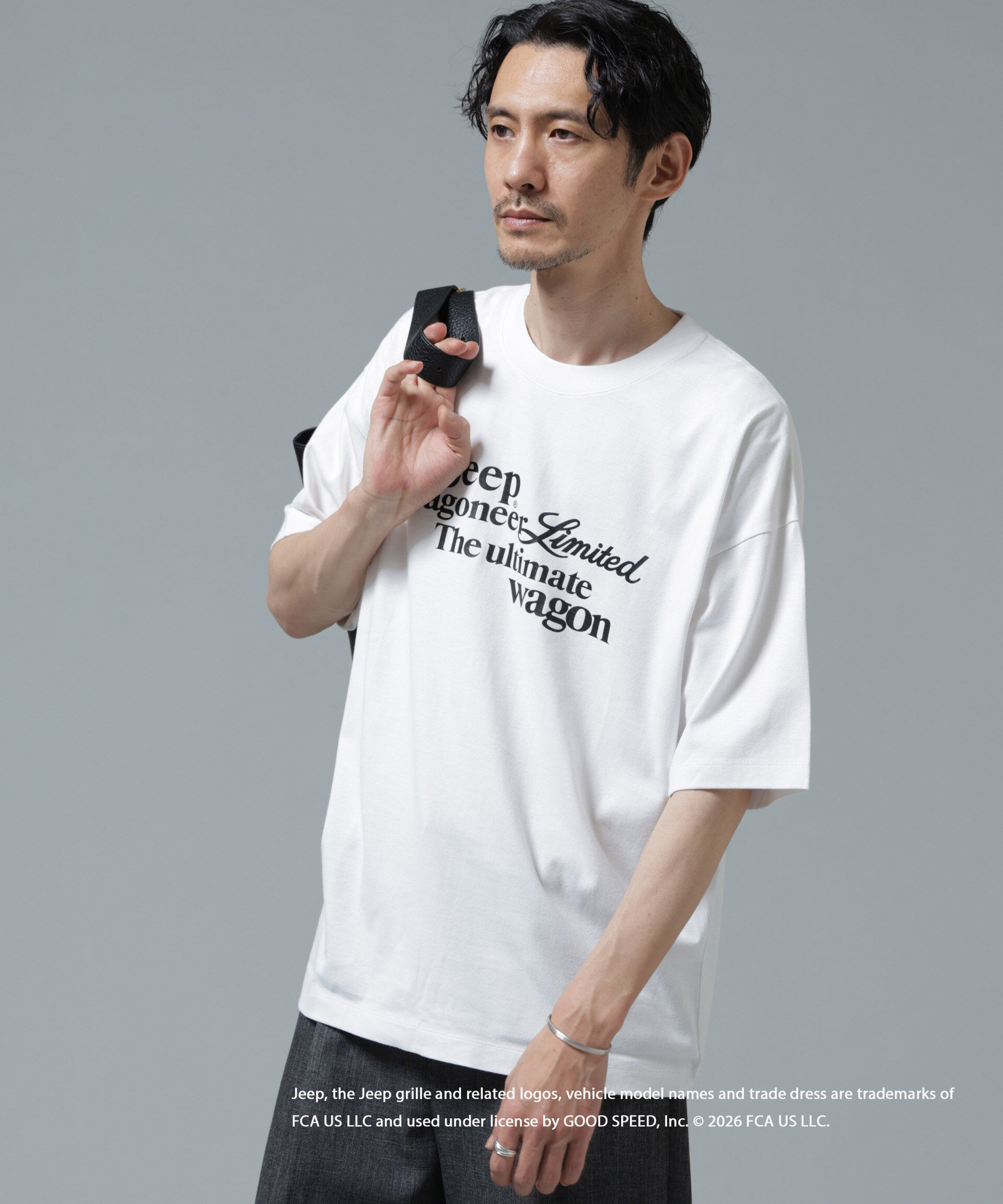 NANO universe「GOOD ROCK SPEED&times;Anti Soaked(R) 汗染み防止 ジープ Tシャツ」|Tシャツ・カットソー|パターン43