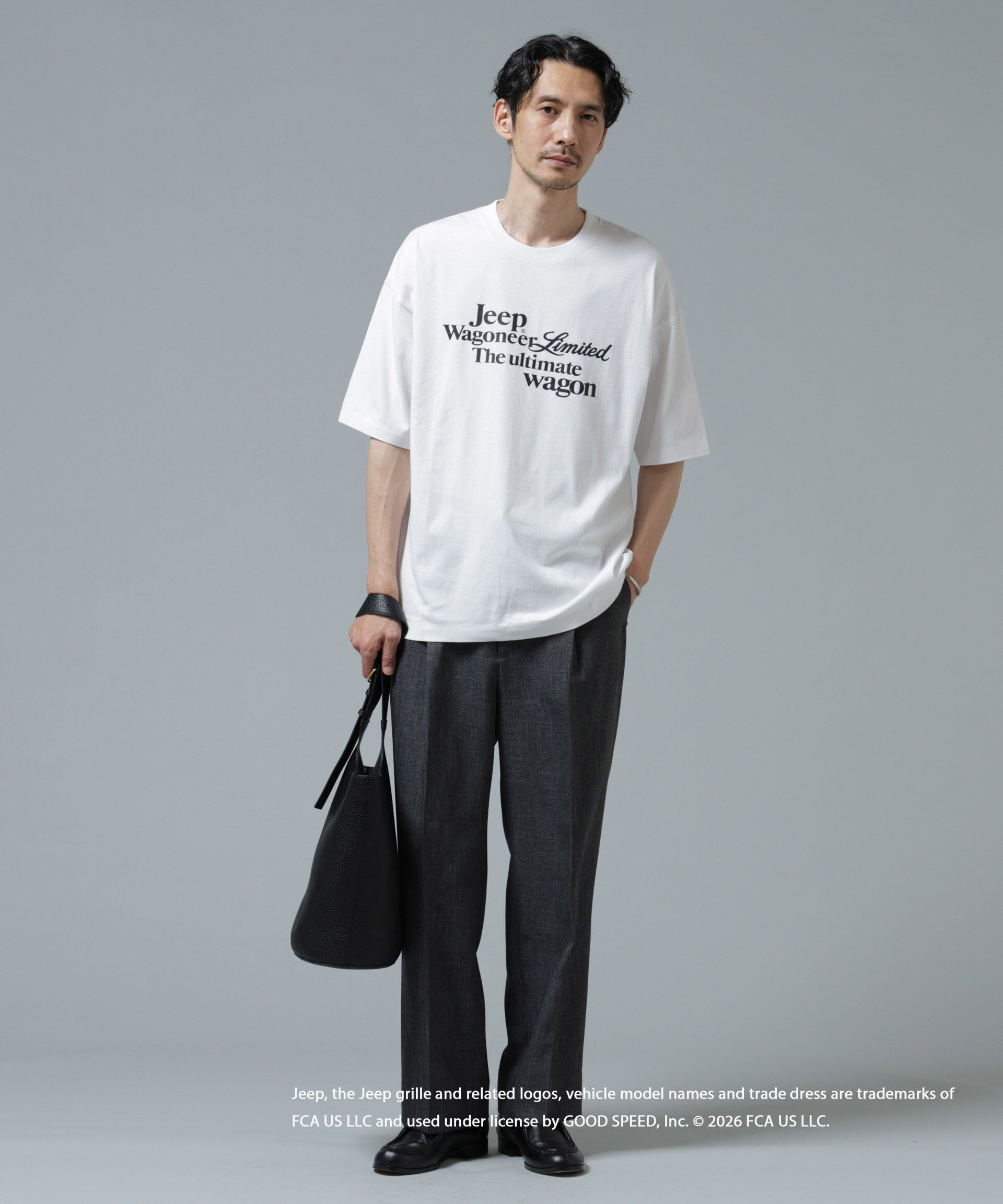 NANO universe「GOOD ROCK SPEED&times;Anti Soaked(R) 汗染み防止 ジープ Tシャツ」|Tシャツ・カットソー|