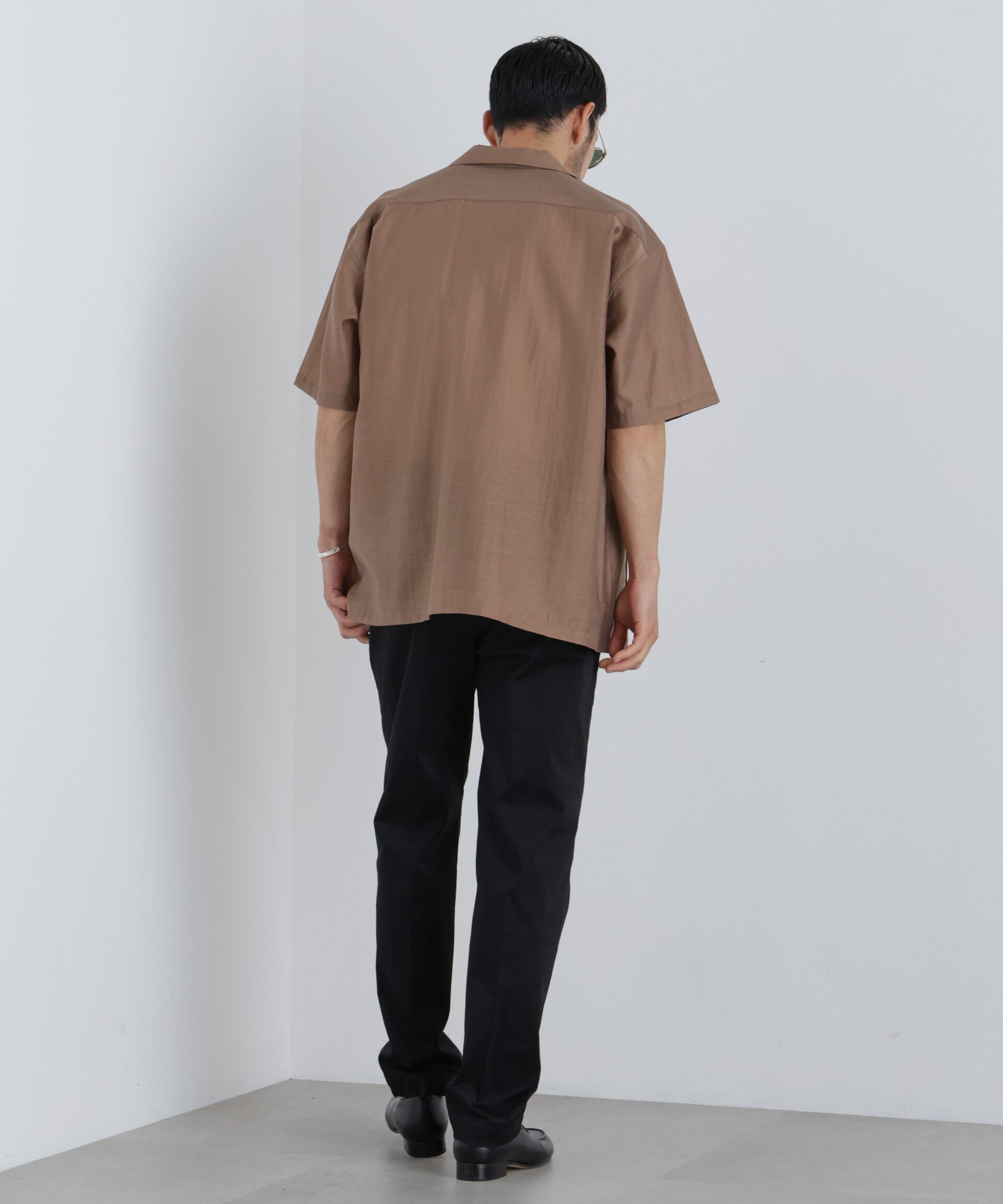 NANO universe「NewOnTrousers フェードサテンSlim テーパー」|チノ|