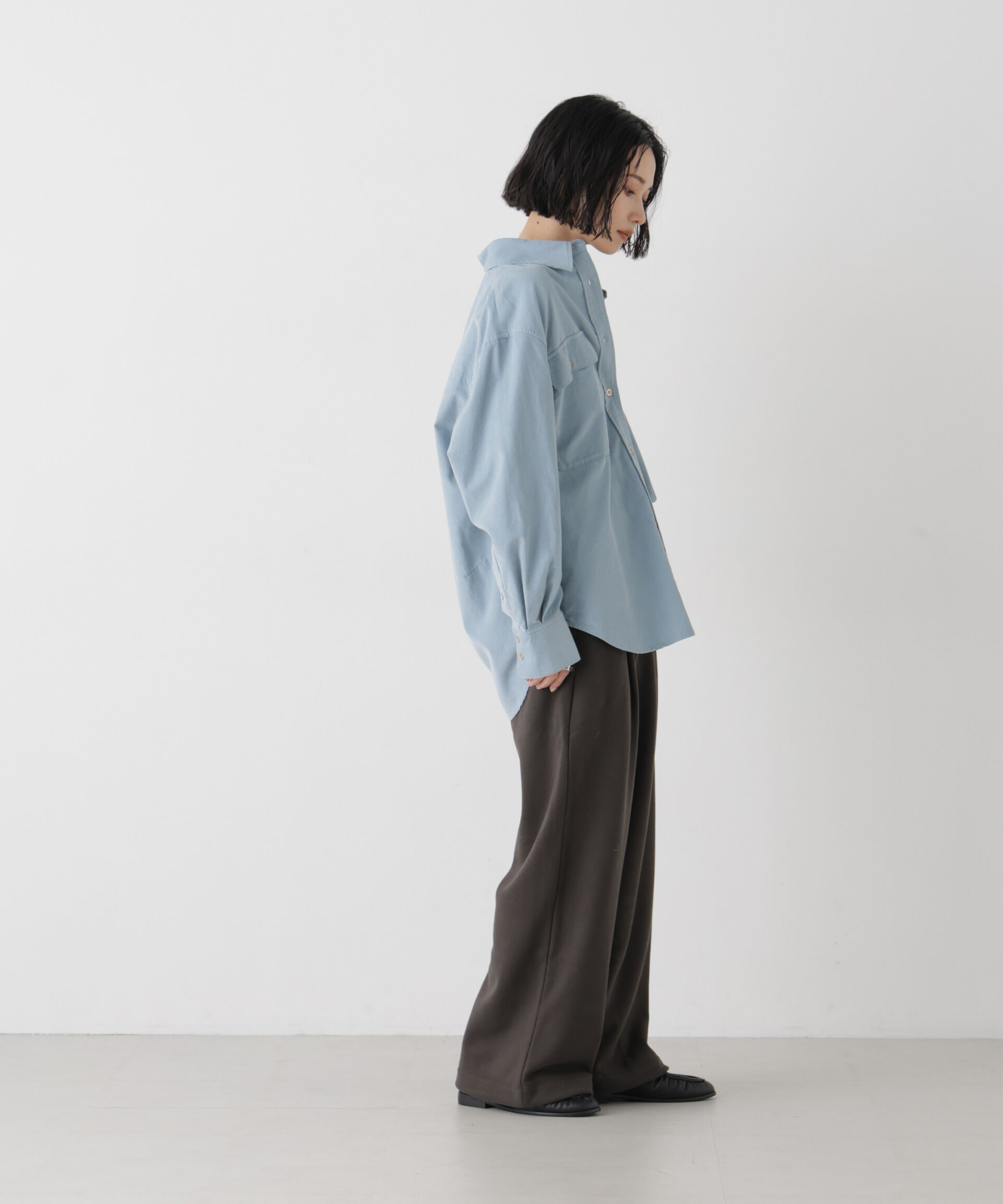 NANO universe「Champion/WIDE SWEATPANTS」|チノ|