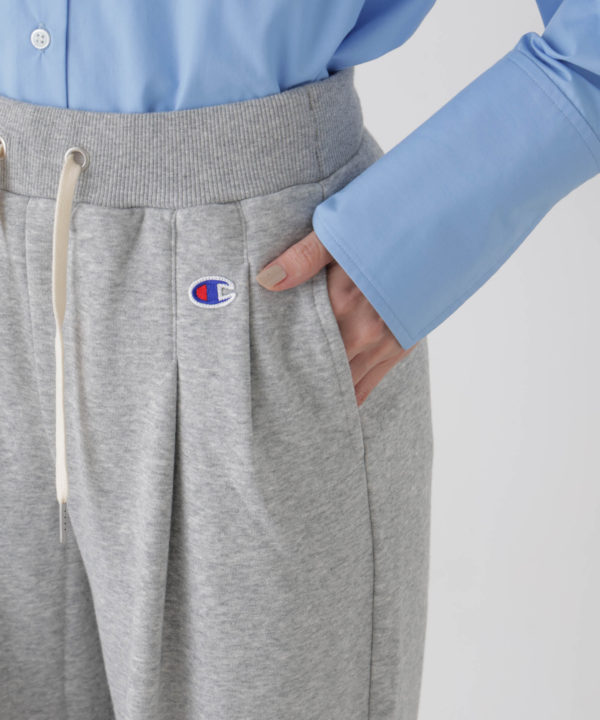 NANO universe「Champion/WIDE SWEATPANTS」|チノ|