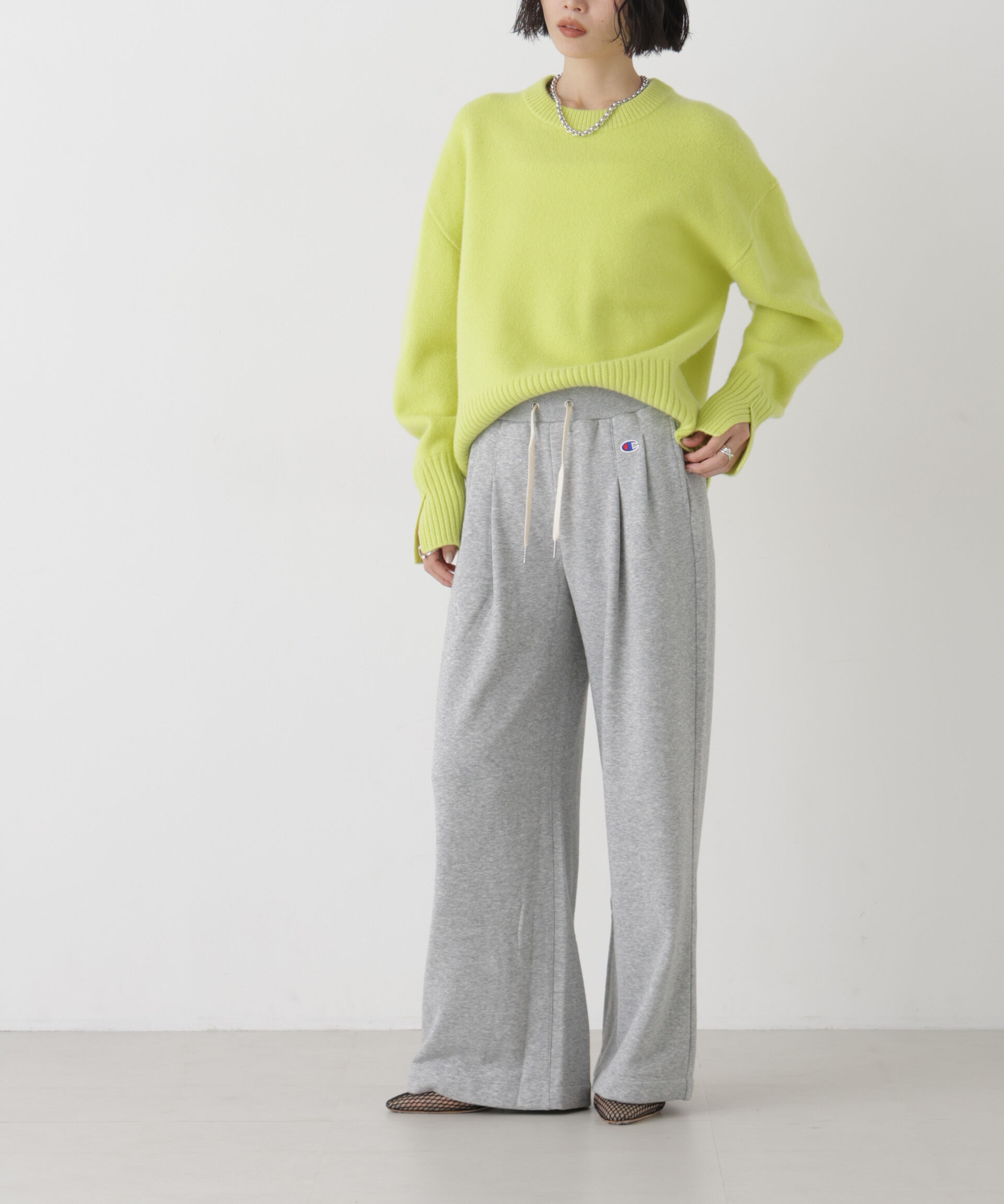 NANO universe「Champion/WIDE SWEATPANTS」|チノ|