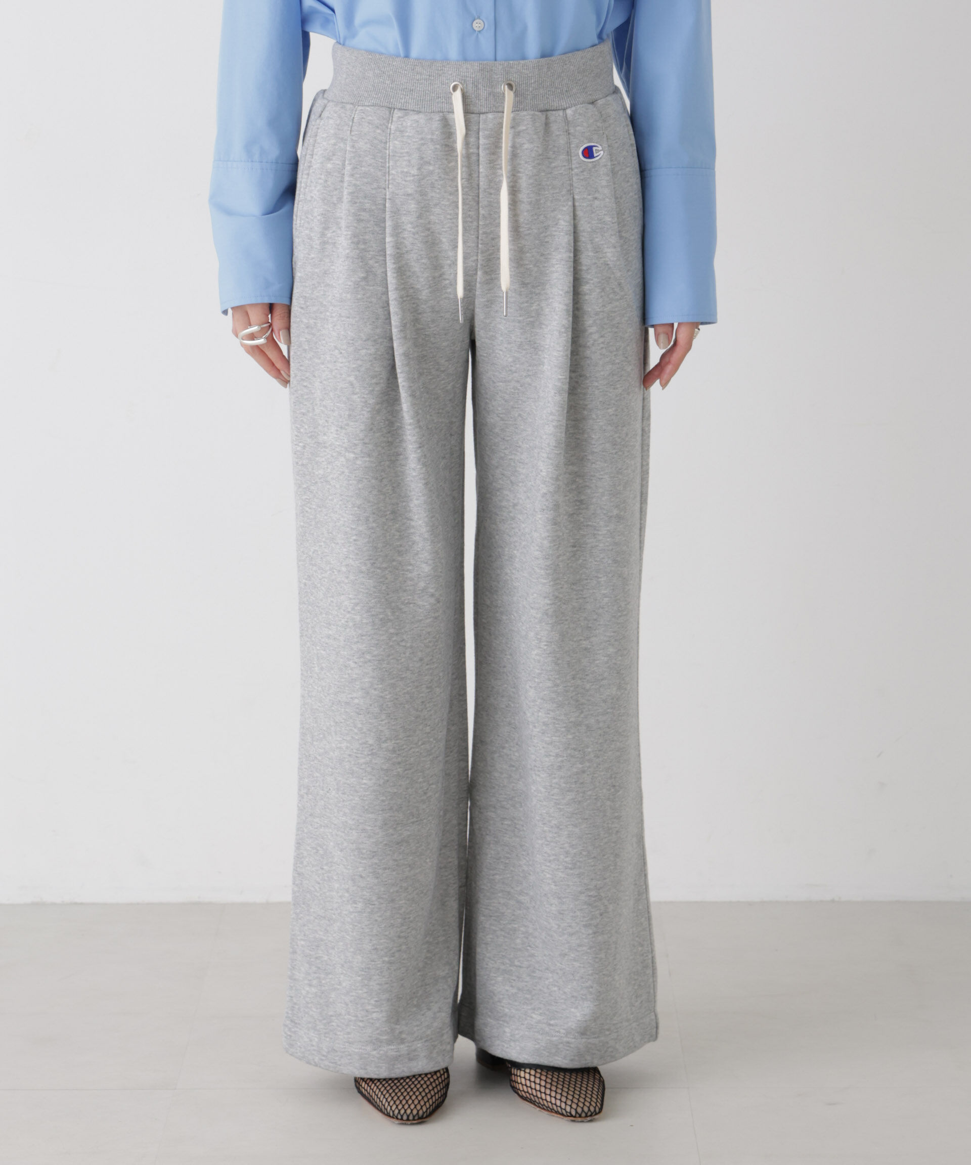 NANO universe「Champion/WIDE SWEATPANTS」|チノ|