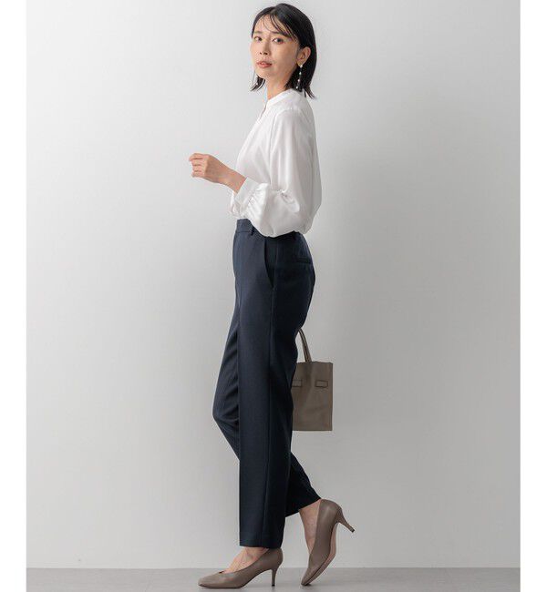 23区「【洗える】ウールライクカルゼ テーパードパンツ」|その他|